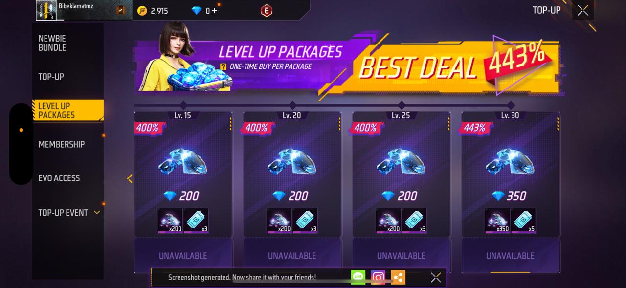 Free Fire LEVEL-UP PASS